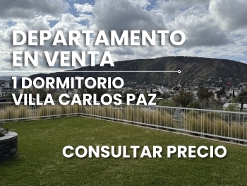 VILLA CARLOS PAZ DEPARTAMENTO EN VENTA 1 DORMITORIO STEFANO V